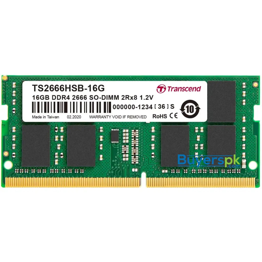 Transcend Laptop Ram 16gb Ts2666hsh-16g - RAM Price in Pakistan Transcend Laptop Ram 16gb Ts2666hsh-16g - RAM Price in Pakistan